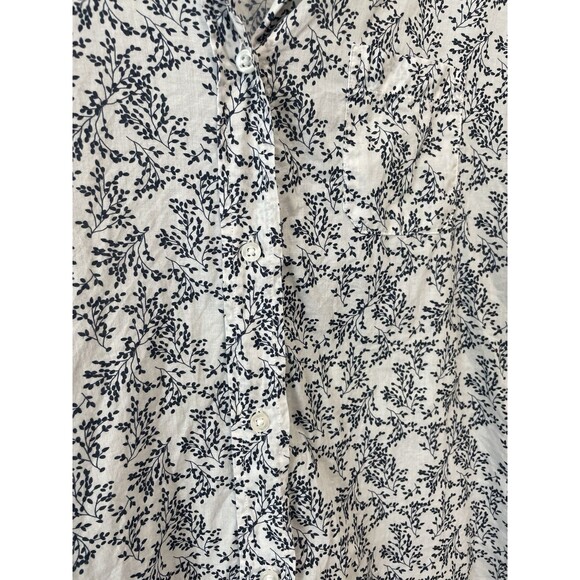 Grayson Frank & Eileen The Hero Floral Cotton Button Up Shirt Blue 2 Small Flaw - Picture 3 of 10